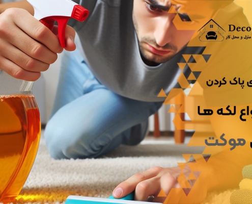 پاک کردن انواع لکه از موکت